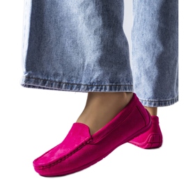 Rosa loafers med lädersula från Souplet