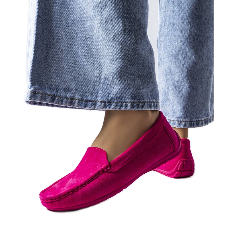 Rosa loafers med lädersula från Souplet