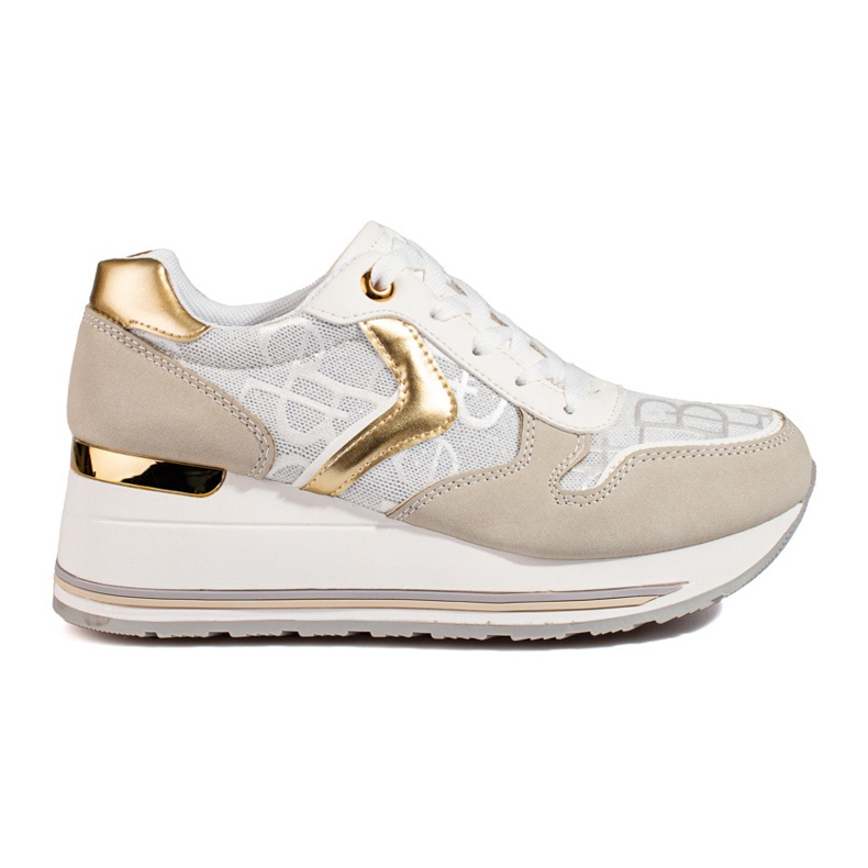 Shelovet wedge sneakers för kvinnor beige