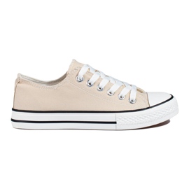 Shelovet beige sneakers för kvinnor