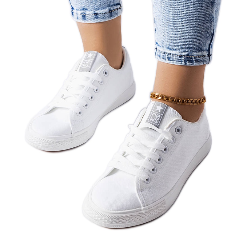 Evento Ancelote vita klassiska sneakers