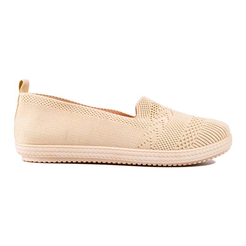 Slip-on sneakers i textil för kvinnor Shelovet beige