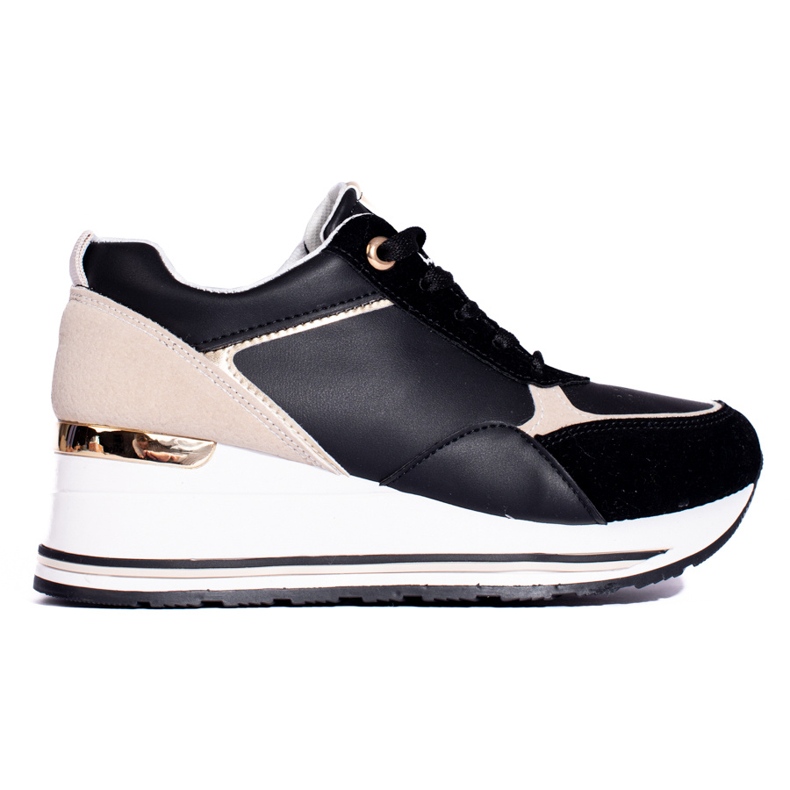 Svarta wedge sneakers från Shelovet