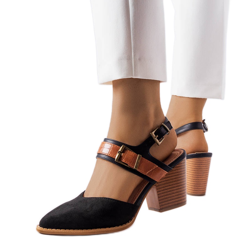 Hardouin svarta stilettpumps