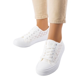 Big Star LL274071 sneakers i vit mesh