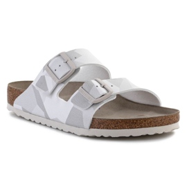 Birkenstock Arizona Desert Soil Geo M 1024881 tofflor vit