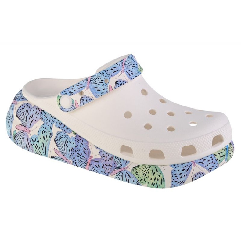 Träskor Crocs Classic Crush Butterfly Sandal W 208258-94S vit