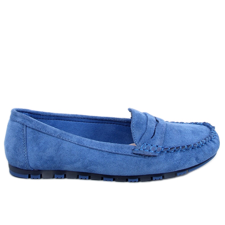 BM Loafers för damer från Anaya Blue mocka blå