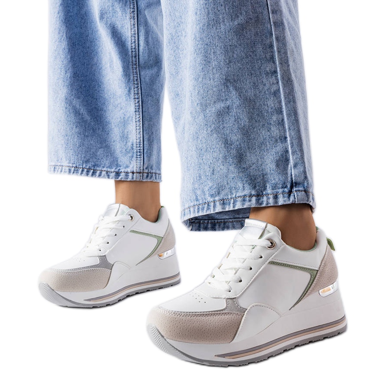 Grå wedge sneakers från Harvé