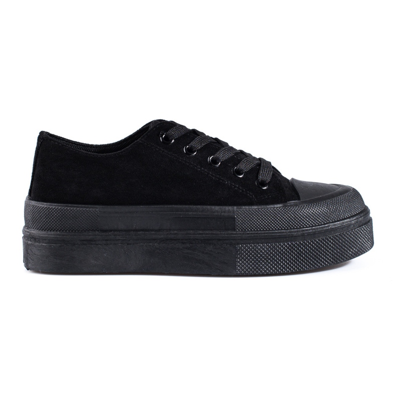 High platform sneakers svarta Shelovet