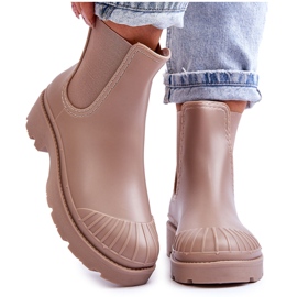 BM Carme Beige Gummi Slip-on Booties