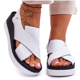 Lemar Vita Morgan Leather Wedge Sandaler