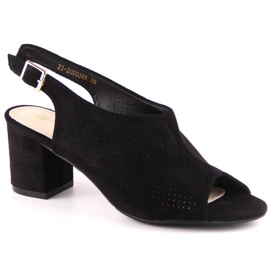 Genombrutna sandaler Potocki W LE20003 svart