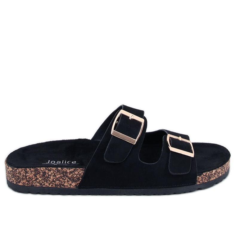 BM Byrd Svarta korktofflor