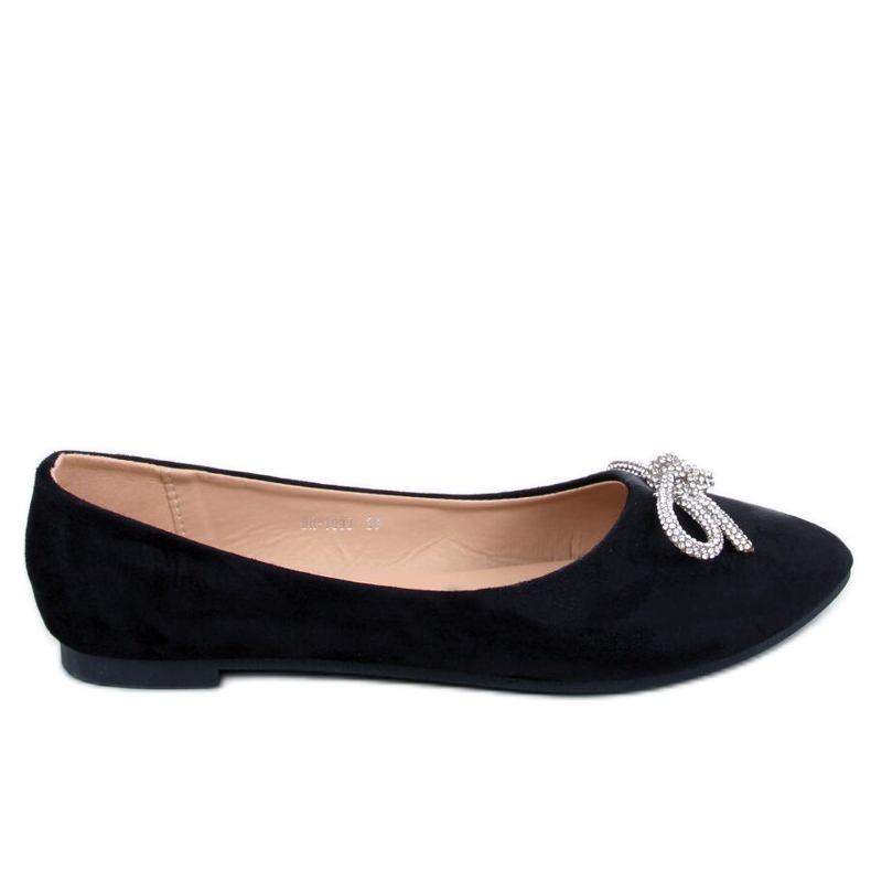 Batten Black Mandel Toe Ballerinas svart