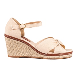 Beige espadrillesandaler från Shelovet