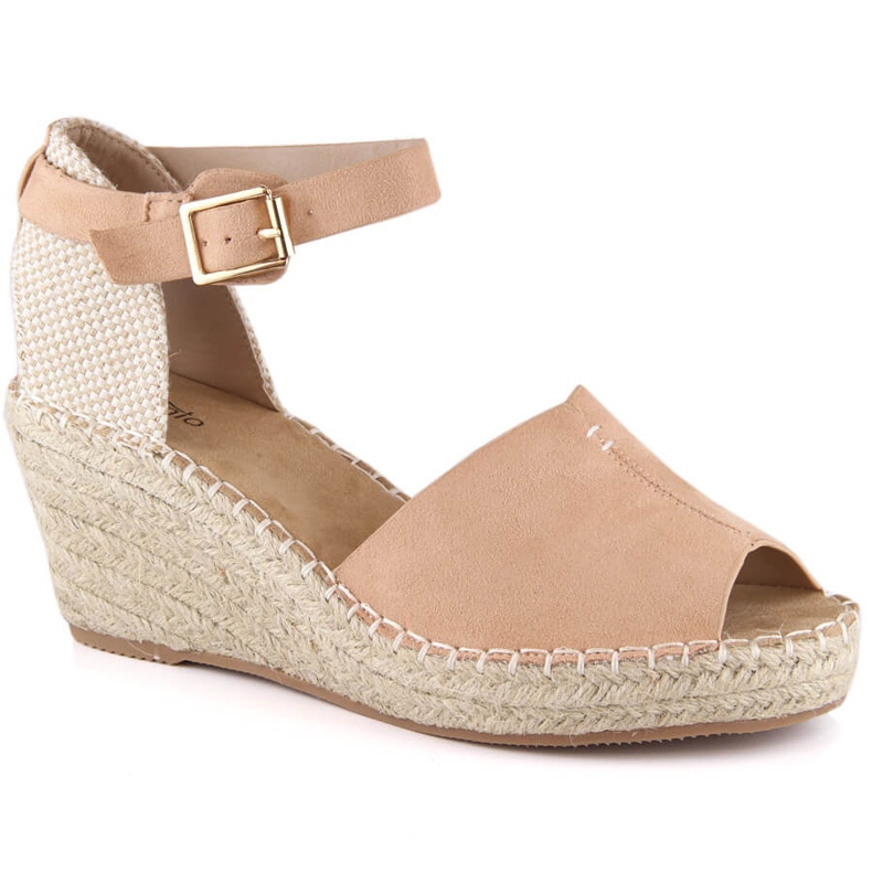 Espadrillor för kvinnor eVento 4576 kilsandaler beige
