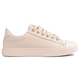 Beige sneakers för kvinnor Big Star LL274094