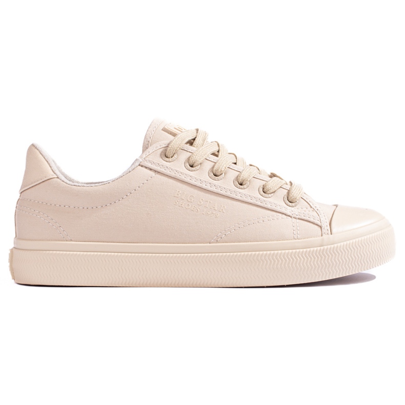 Beige sneakers för kvinnor Big Star LL274094