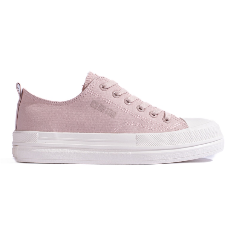 Damsneakers på plattformen rosa Big Star LL274970800