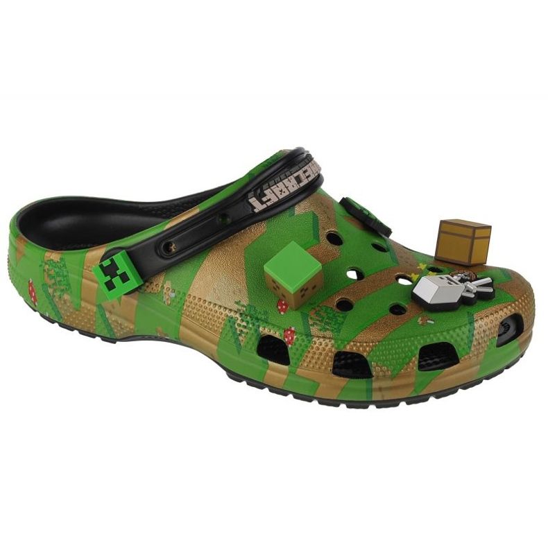 Träskor Crocs Elevated Minecraft Classic Clog 208472-90H grön