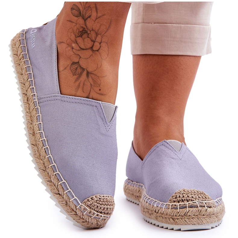 Big Star Braided Sule Espadrilles HH274497 Light Blue blå