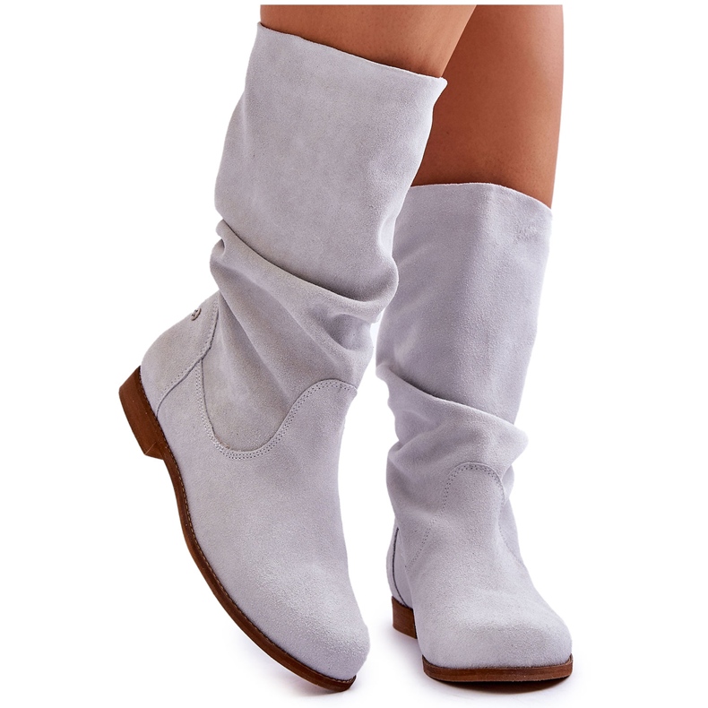 Mockastövlar för kvinnor Maciejka 05057-11 Light Mint grön