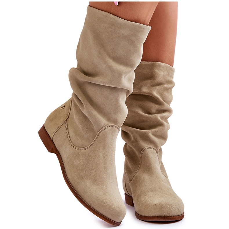 Mockastövlar dam Maciejka 05057-09 Ljusgrön