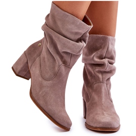 Maciejka Mocka Slip-On Boots 06005-10 Mörkbeige