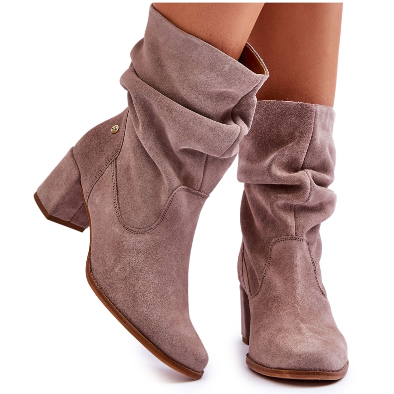 Maciejka Mocka Slip-On Boots 06005-10 Mörkbeige