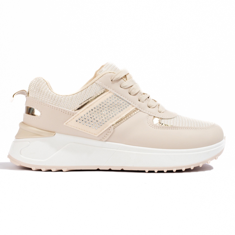 Shelovet beige sneakers för kvinnor