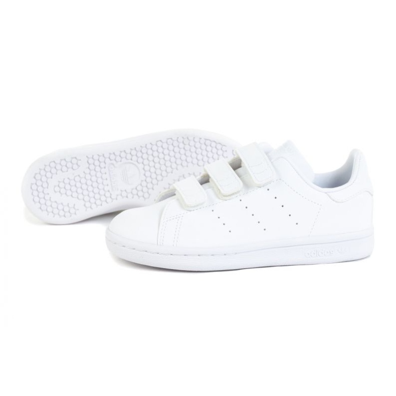 Adidas Stan Smith FX7535 vita sportskor med kardborreband