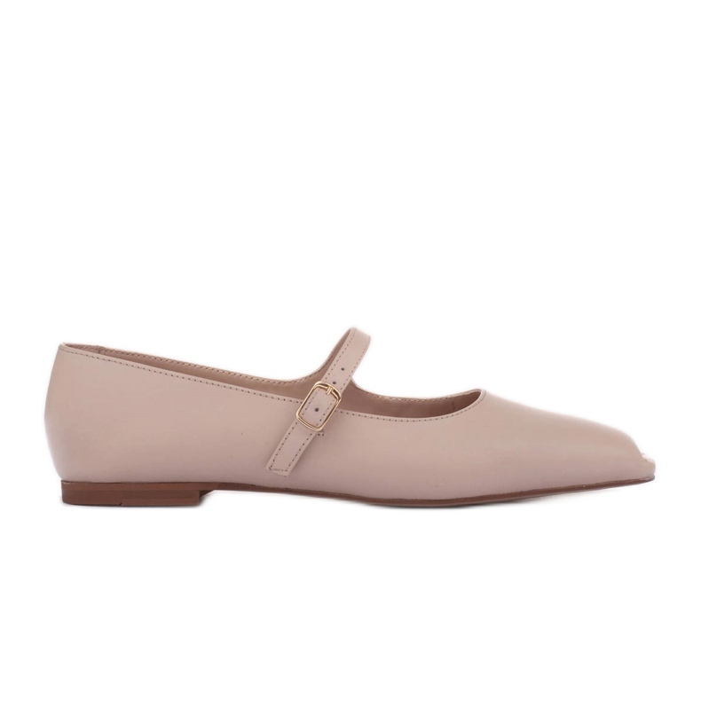 Marco Shoes Mary Jane stil balett lägenheter beige