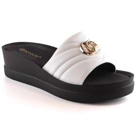 Vita wedge tofflor för kvinnor Potocki YQ21001