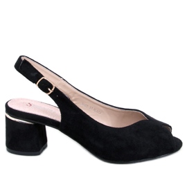 BM Venus Svarta sandaler med klack