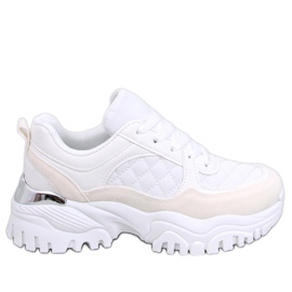 Ortega White wedge sneakers vit