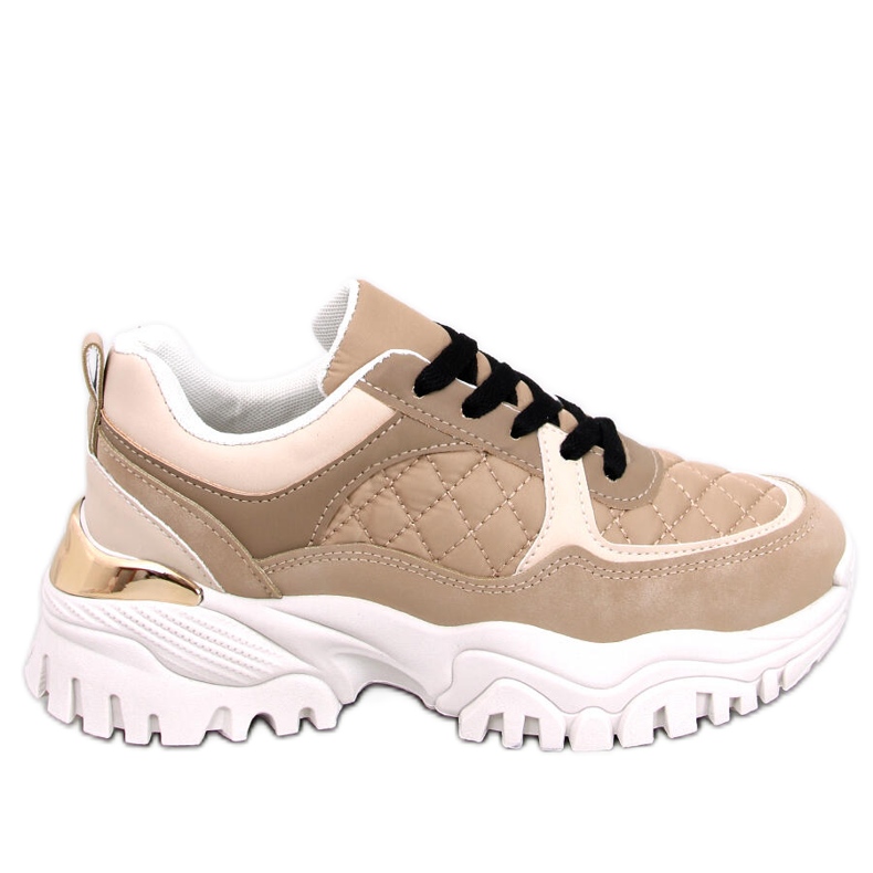 Ortega Khaki wedge sneakers beige