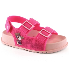 Bekväma rosa sandaler för tjejer Paw Patrol Zaxy JJ385015 07GR21BR