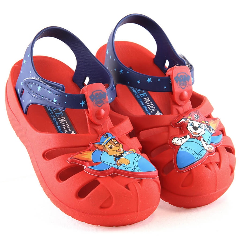 Bekväma barnsandaler doftande röd Paw Patrol Zaxy JJ385044 01GR22BR