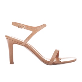 Marco Shoes Högklackade sandaler brun