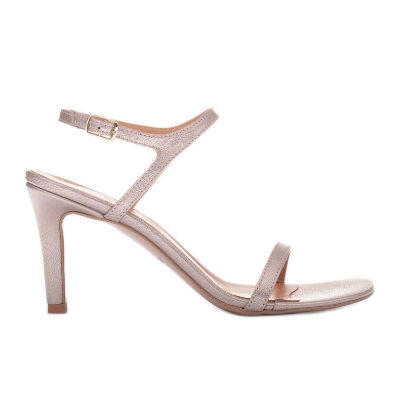 Marco Shoes Högklackade sandaler gyllene