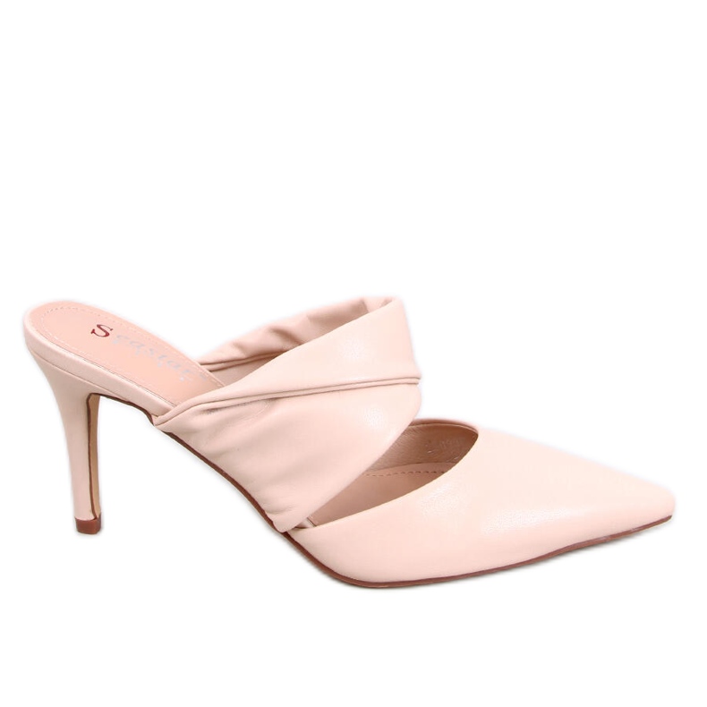 Charisse Beige sandaler med stilettklack