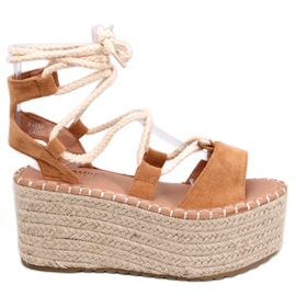 BM Marge Camel espadrillor brun