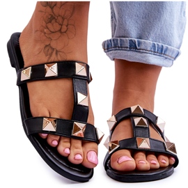 Damtofflor med stora dubbar Svart Mercure