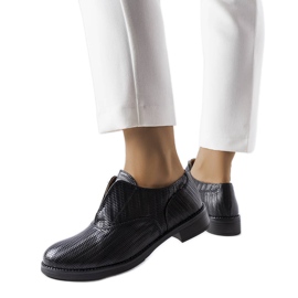 Beige brogues LS5379 Taupe svart