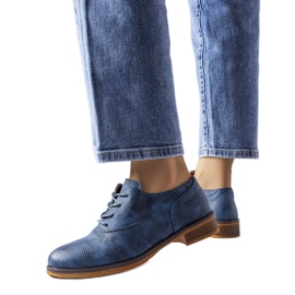 Blå LS5379 Taupe skor