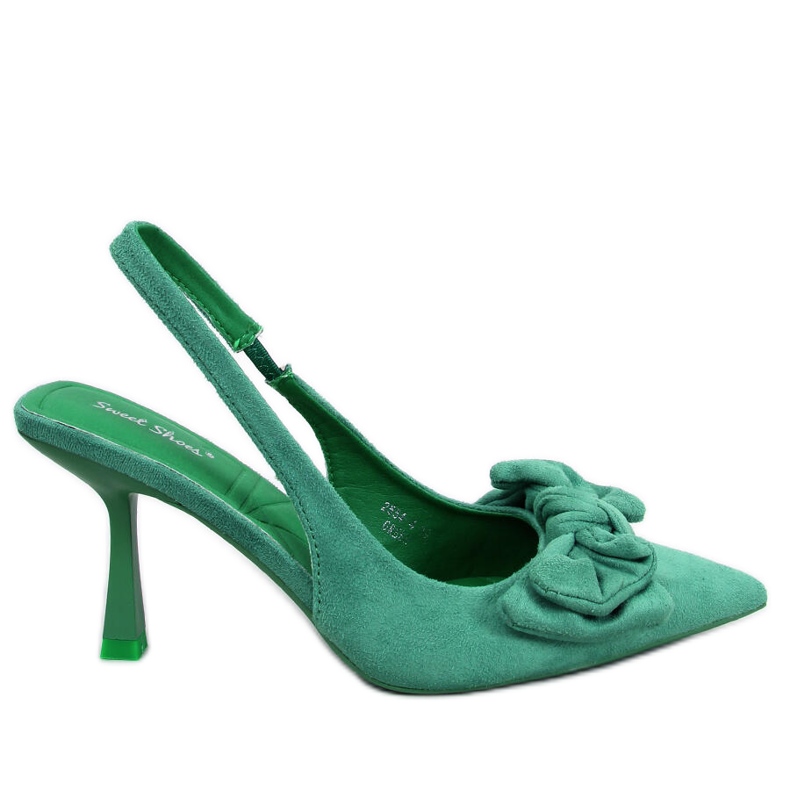 PA1 Shirley Green Pumps med öppen klack grön