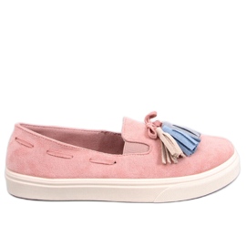 Vårsneakers med fransar Salma Pink rosa