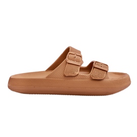 Lätt skumtofflor för kvinnor, brun Cleve