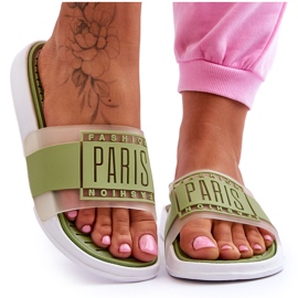 Sporttofflor för kvinnor Grön soluppgång